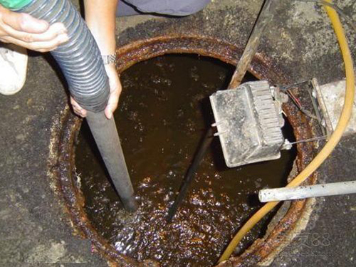 江边乡隔油池清理