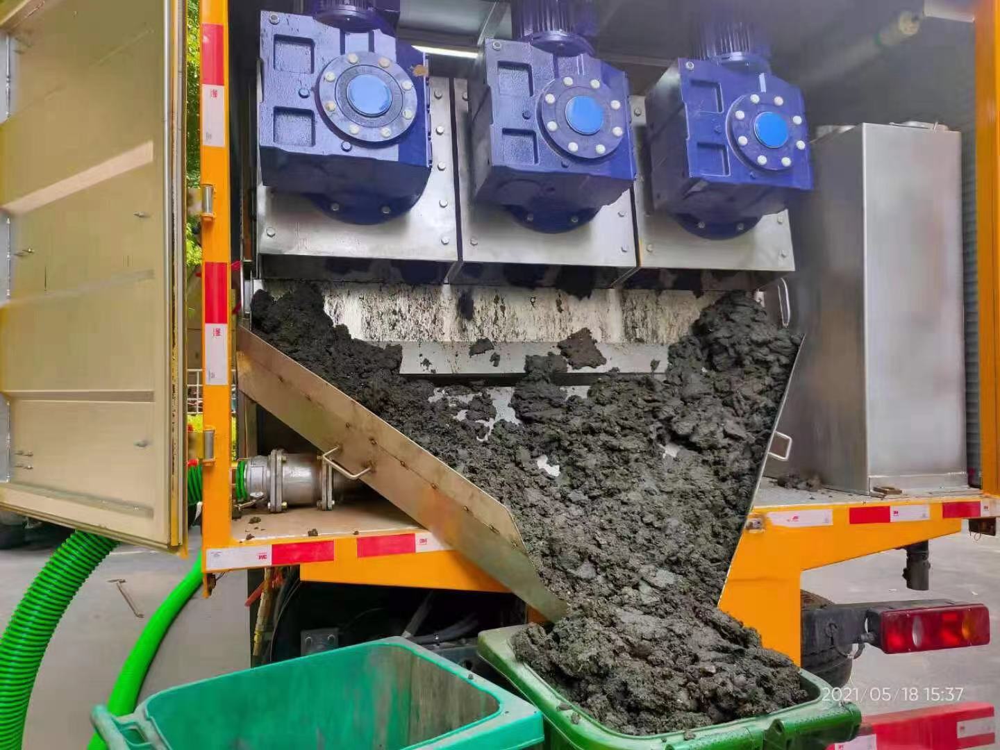 江边乡化粪池清掏城市维护站-泥浆净化干湿分离处理